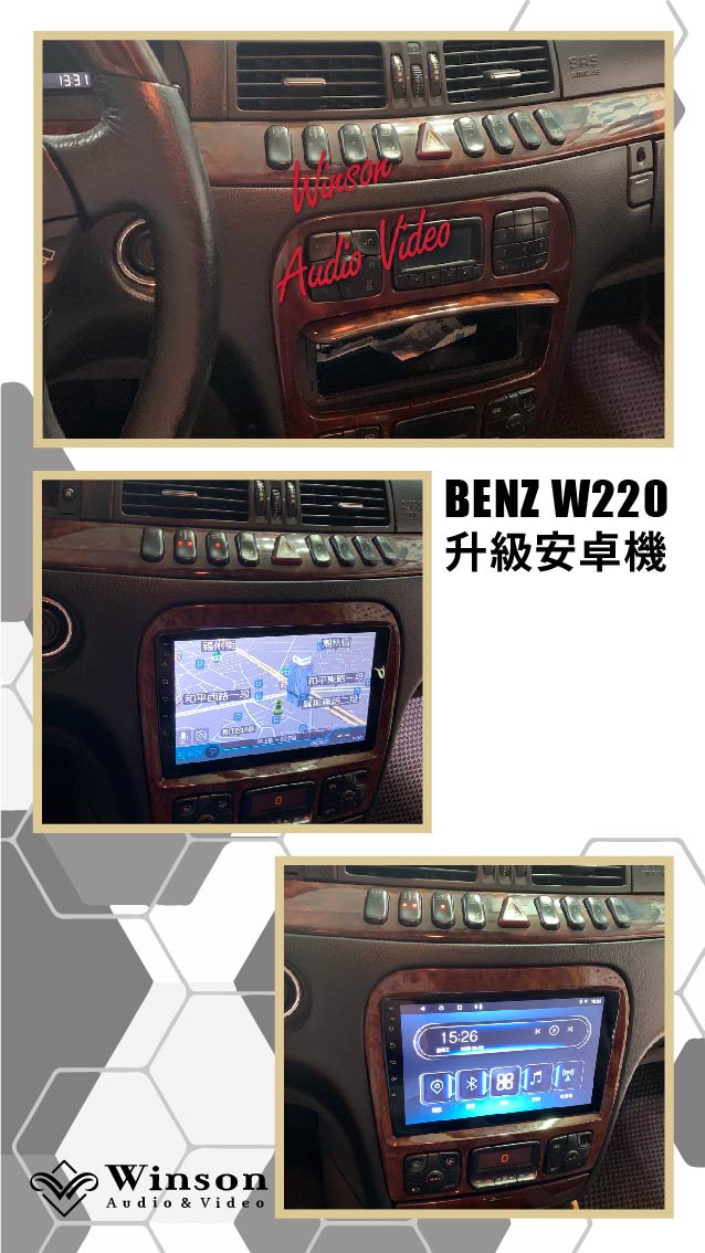 車用螢幕主機推薦｜BENZ W220｜威聲車用影音多媒體